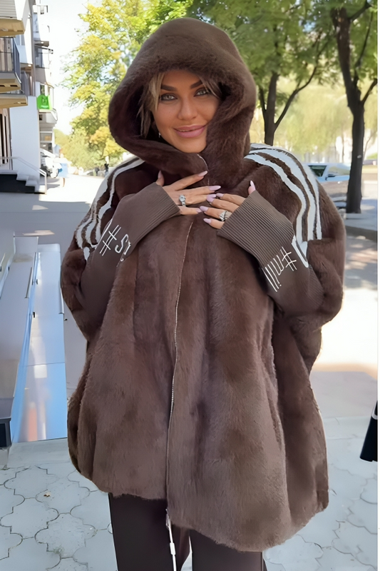 Warm Plush Hooded Jacket