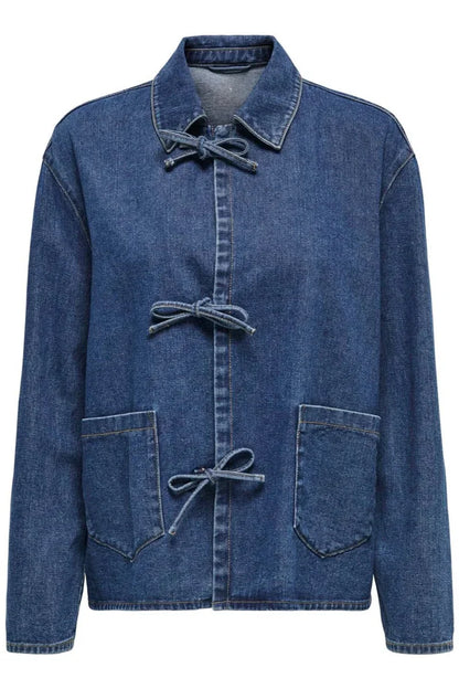 Tie Dark Blue Denim Jacket