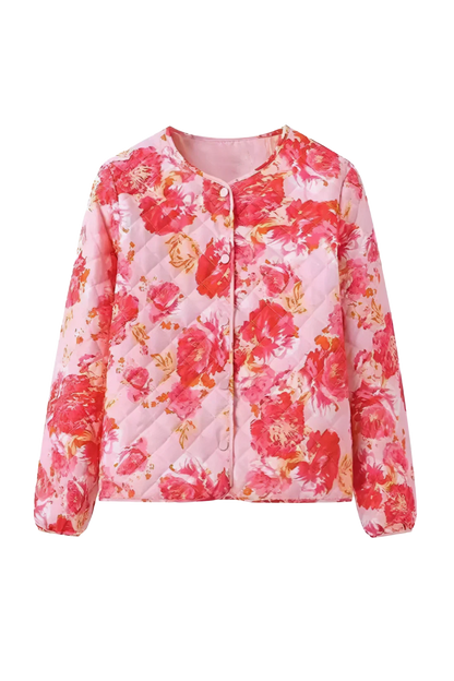 Maeve Floral Jacquard Micro Jacket