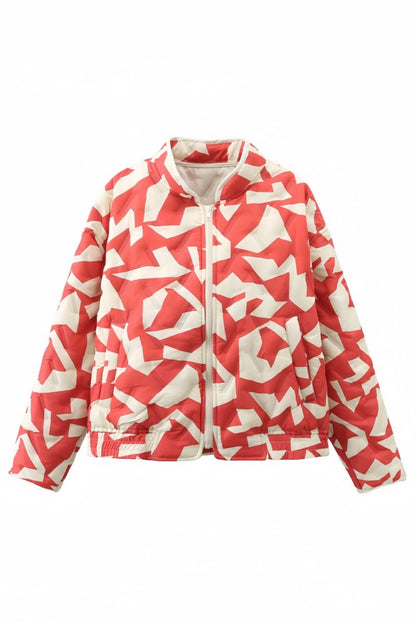 Pacino Patchwork Cropped Bomber Jacket