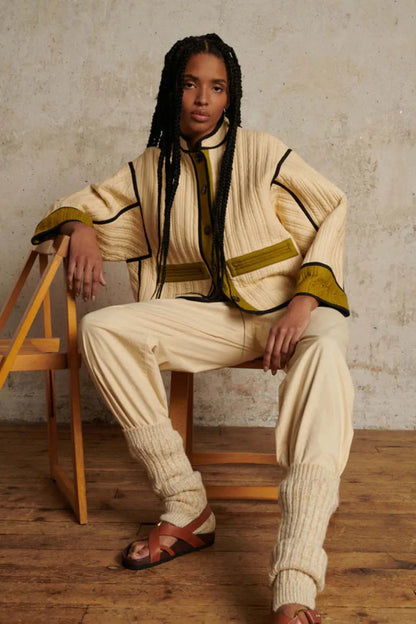 Ecru Quilted Patchouli Jacket