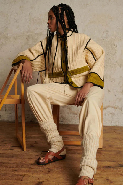 Ecru Quilted Patchouli Jacket