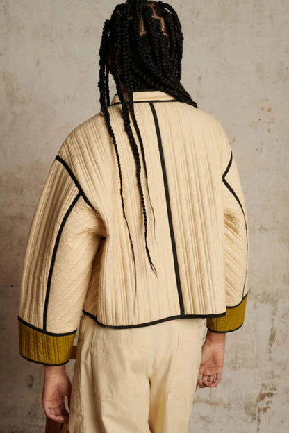Ecru Quilted Patchouli Jacket