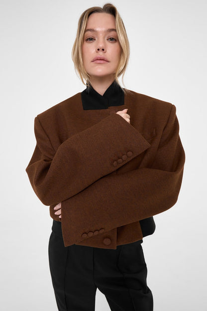 Contrast Collar Bomber Jacket