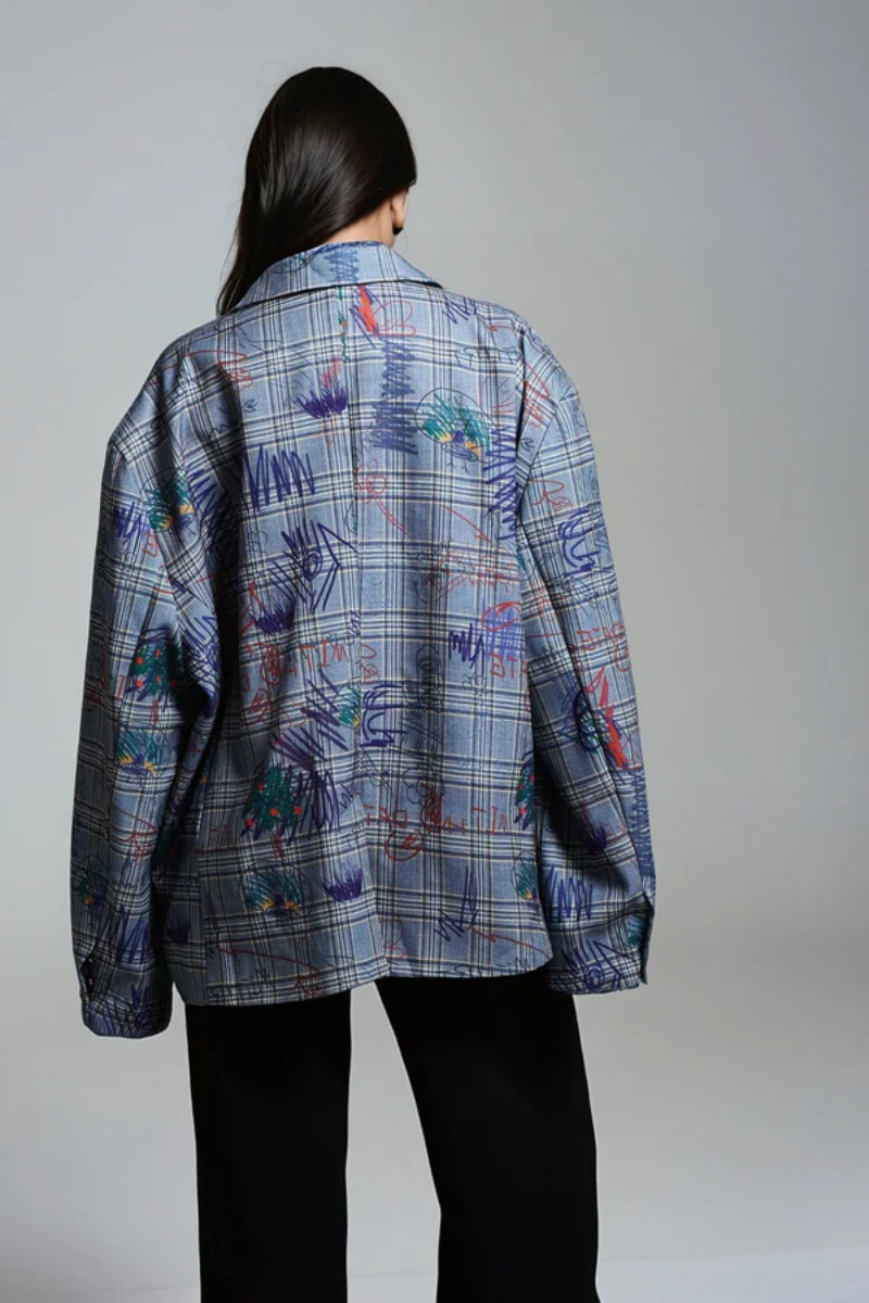Graffiti Low-Cut Blazer