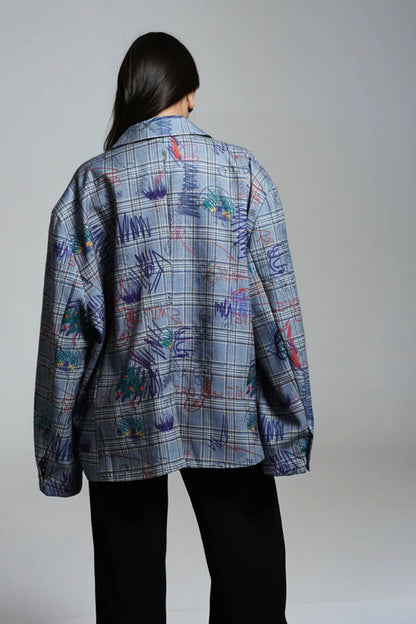 Graffiti Low-Cut Blazer