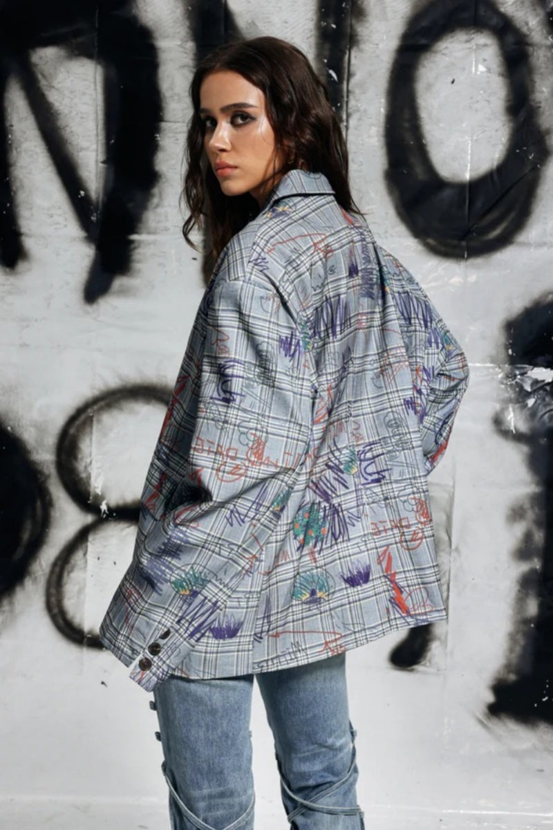 Graffiti Low-Cut Blazer