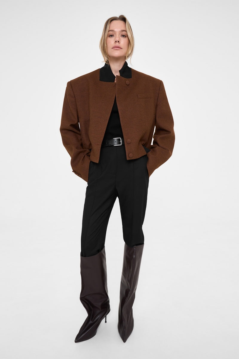 Contrast Collar Bomber Jacket