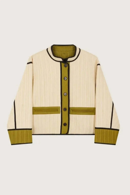 Ecru Quilted Patchouli Jacket