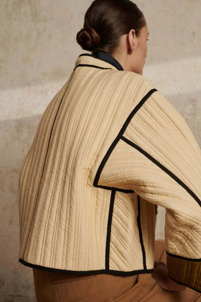 Ecru Quilted Patchouli Jacket