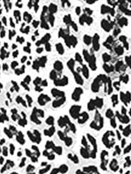 White - Woman wearing a short sleeve leopard print mini dress with a V-neckline and twist detail at the bust.