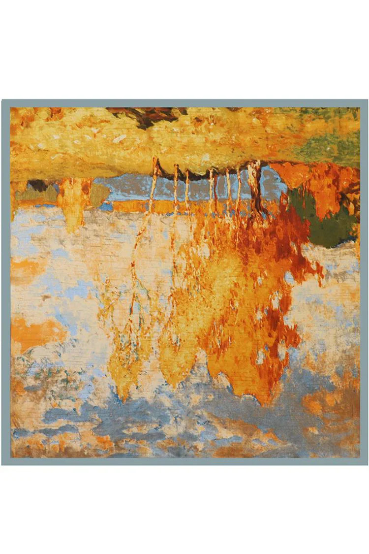 Multi - Sharon Landscape Print Headscarf-Sunfere